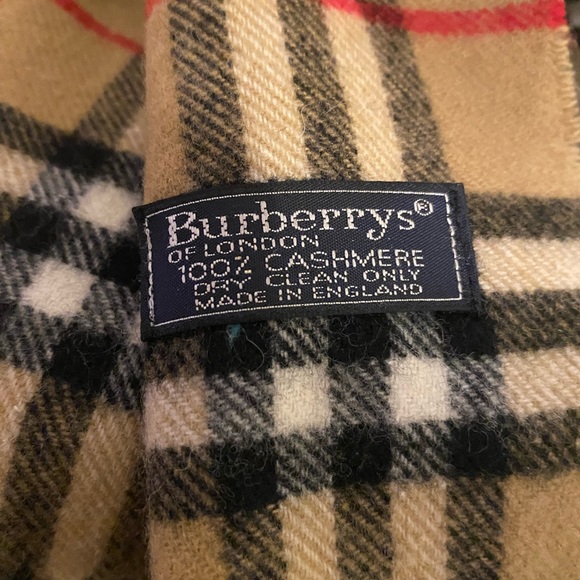 Vintage Burberry Check Lambswool Scarf in Brown (BRAND NEW w/out tags) - Picture 7 of 12